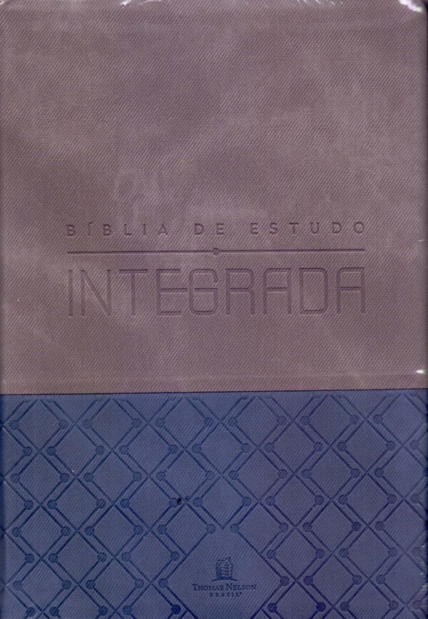 Bíblia De Estudo Integrada, Nvi, Couro Soft, Azul e Grafite